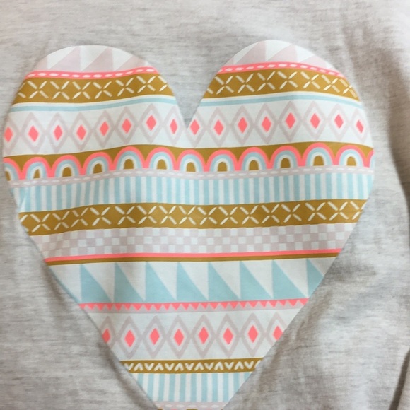 Cat & Jack Girls Graphic Multicolored Heart T-Shirt Size M 7-8 - Picture 2 of 6